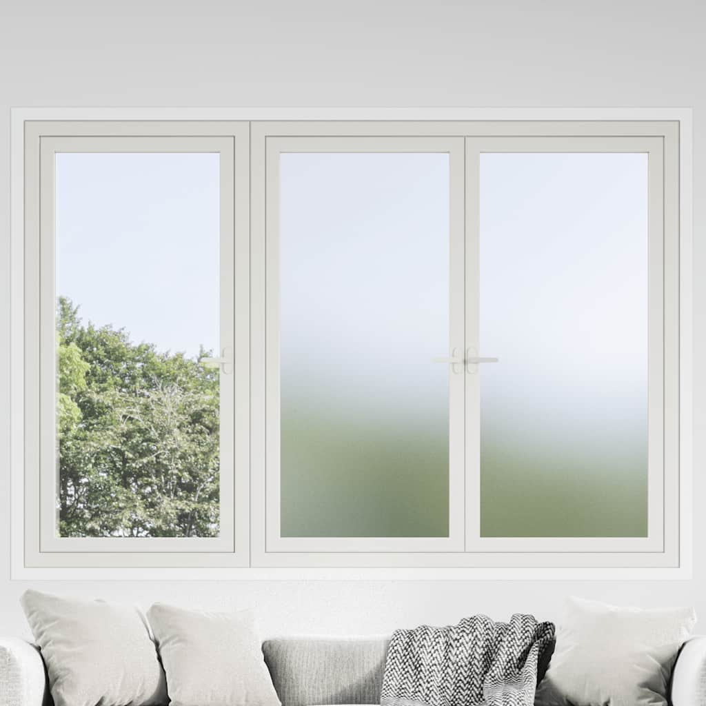 vidaXL Folia okienna, matowa, szara, PVC