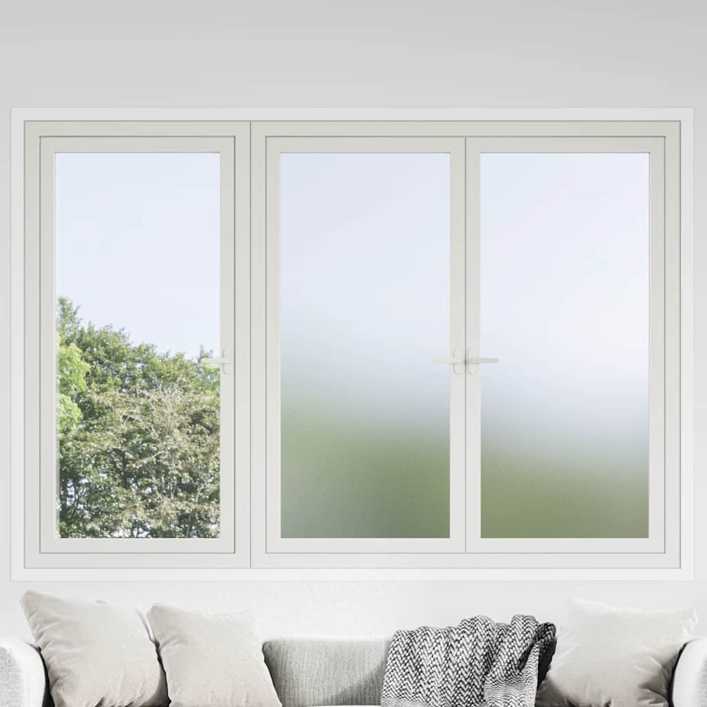 vidaXL Folia okienna, matowa, szara, PVC