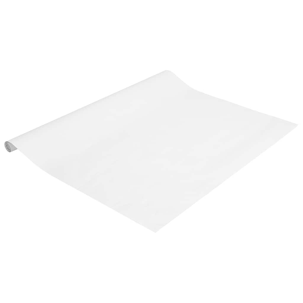 vidaXL Folia okienna, matowa, biała, PVC