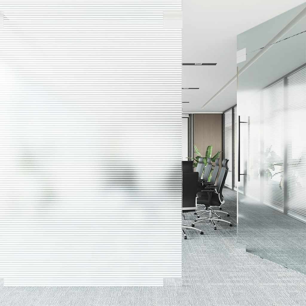 vidaXL Folia okienna, matowa, w paski, PVC