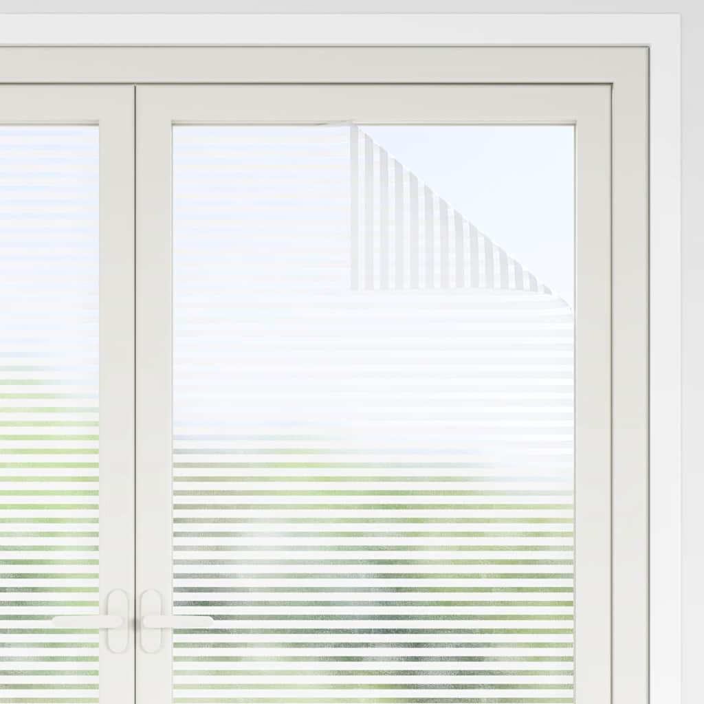 vidaXL Folia okienna, matowa, w paski, PVC