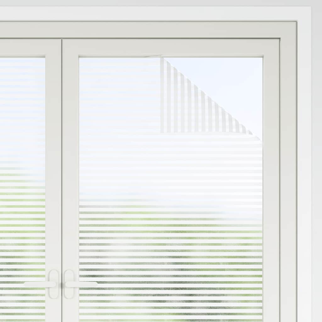 vidaXL Folia okienna, matowa, w paski, PVC