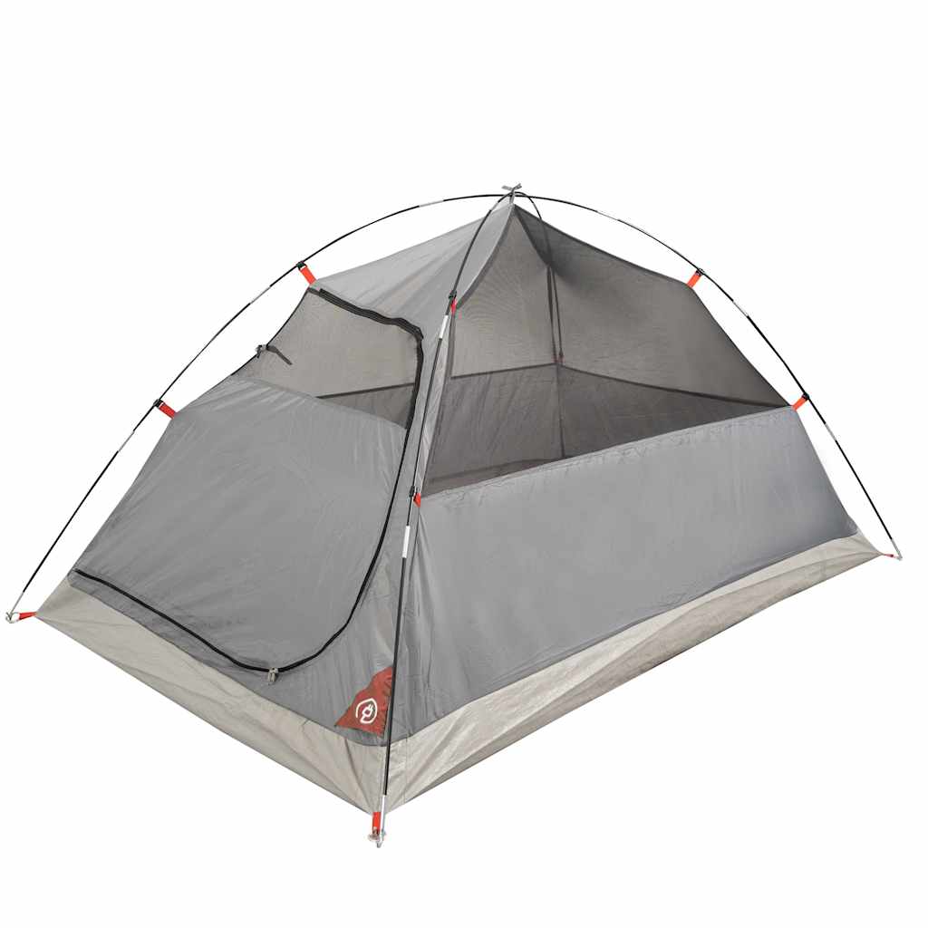 vidaXL Namiot turystyczny, 2-os., pomarańczowy, wodoszczelny