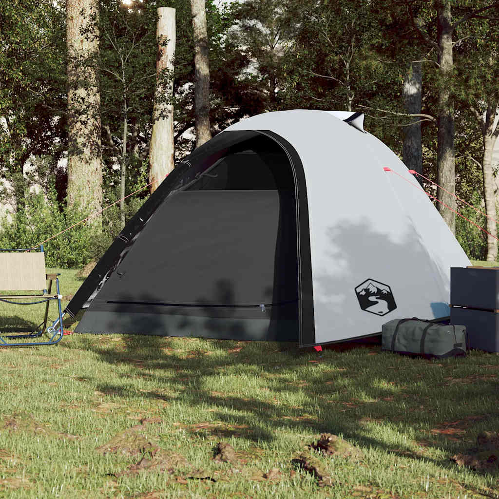 vidaXL Namiot turystyczny, 4-os., biały, zaciemniany, wodoszczelny