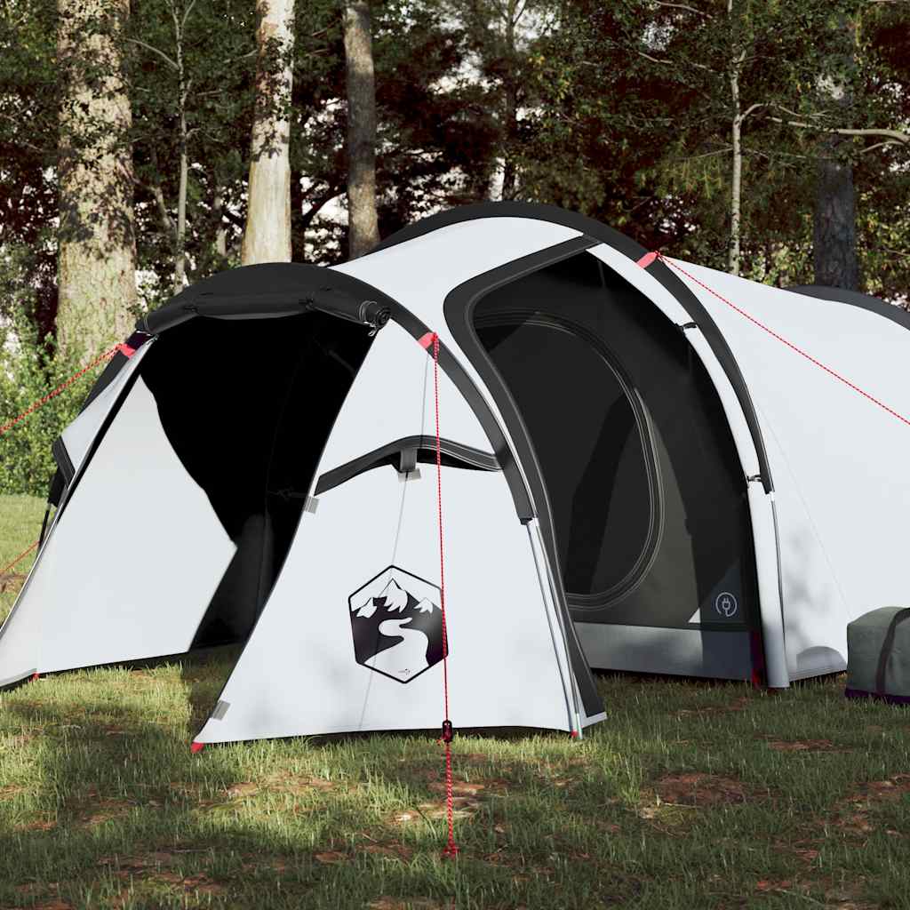vidaXL Namiot turystyczny, 2-os., biały, zaciemniany, wodoszczelny