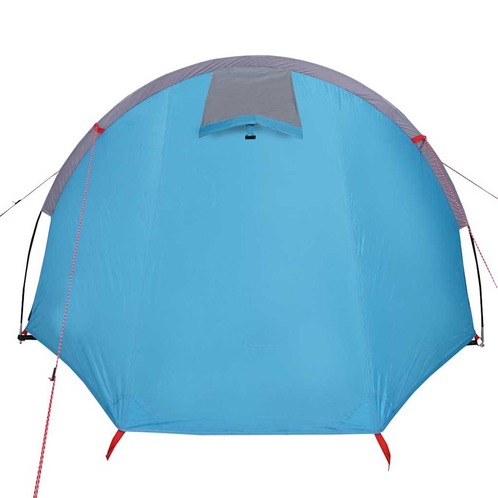 vidaXL Namiot turystyczny, tunelowy, 4-os., niebieski, wodoszczelny