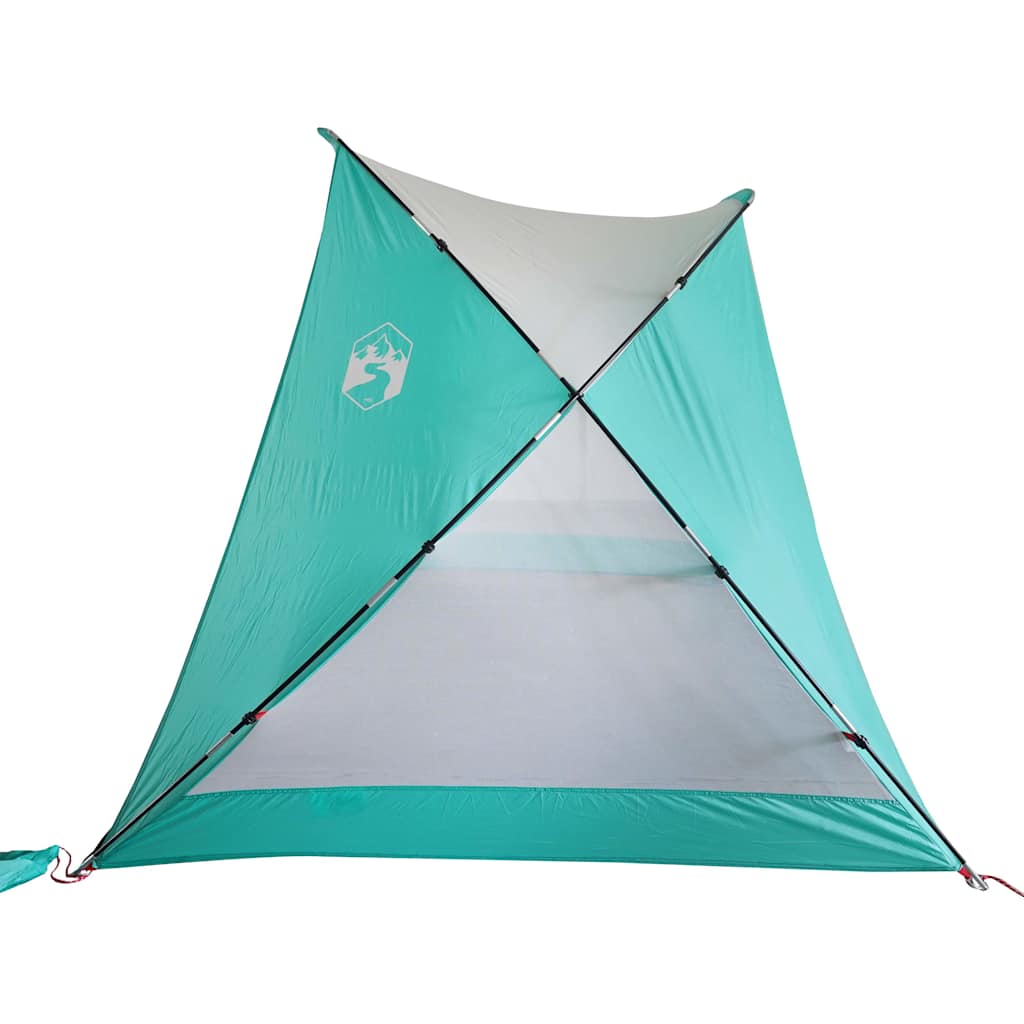 vidaXL Namiot plażowy, zielony, 274x178x170/148 cm, poliester 185T