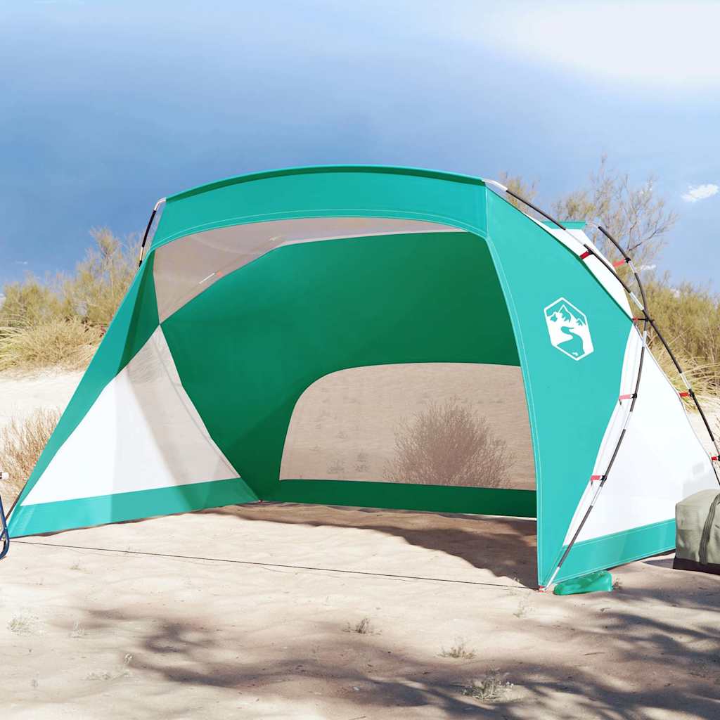 vidaXL Namiot plażowy, zielony, 274x178x170/148 cm, poliester 185T