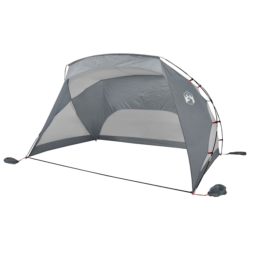 vidaXL Namiot plażowy, szary, 274x178x170/148 cm, poliester 185T