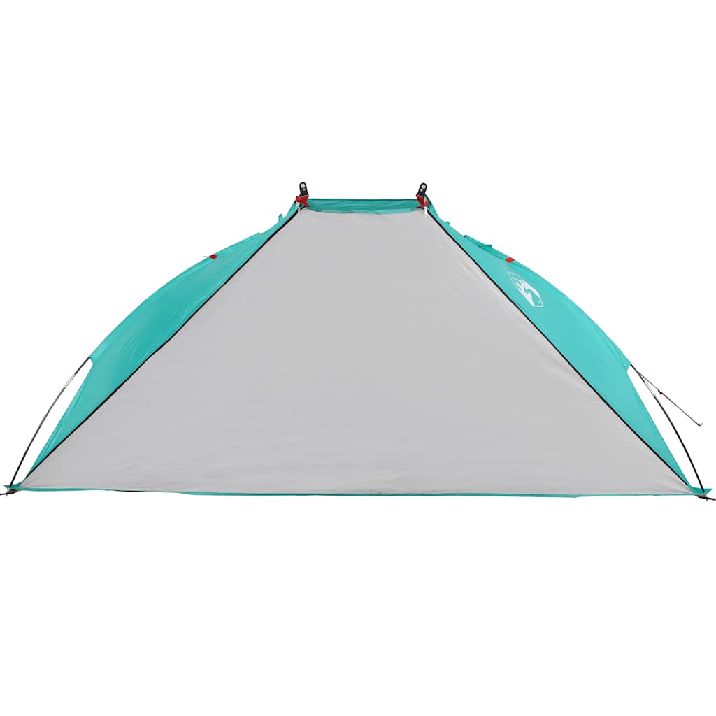 vidaXL Namiot plażowy, morska zieleń, 268x223x125 cm, poliester 185T