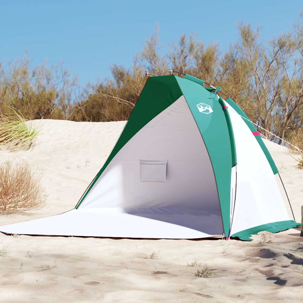 vidaXL Namiot plażowy, morska zieleń, 268x223x125 cm, poliester 185T