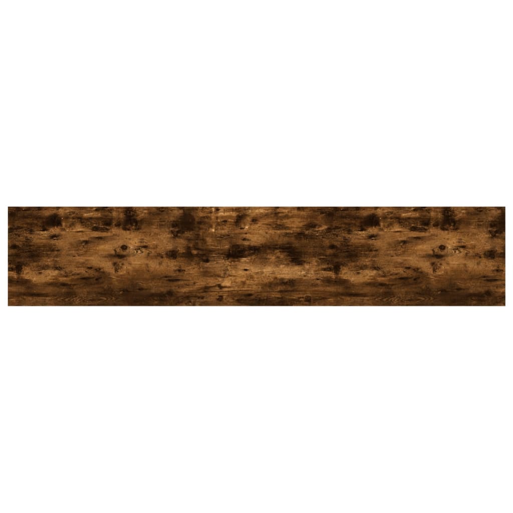 vidaXL Półki ścienne, 4 szt., przydymiony dąb, 100x20x1,5 cm