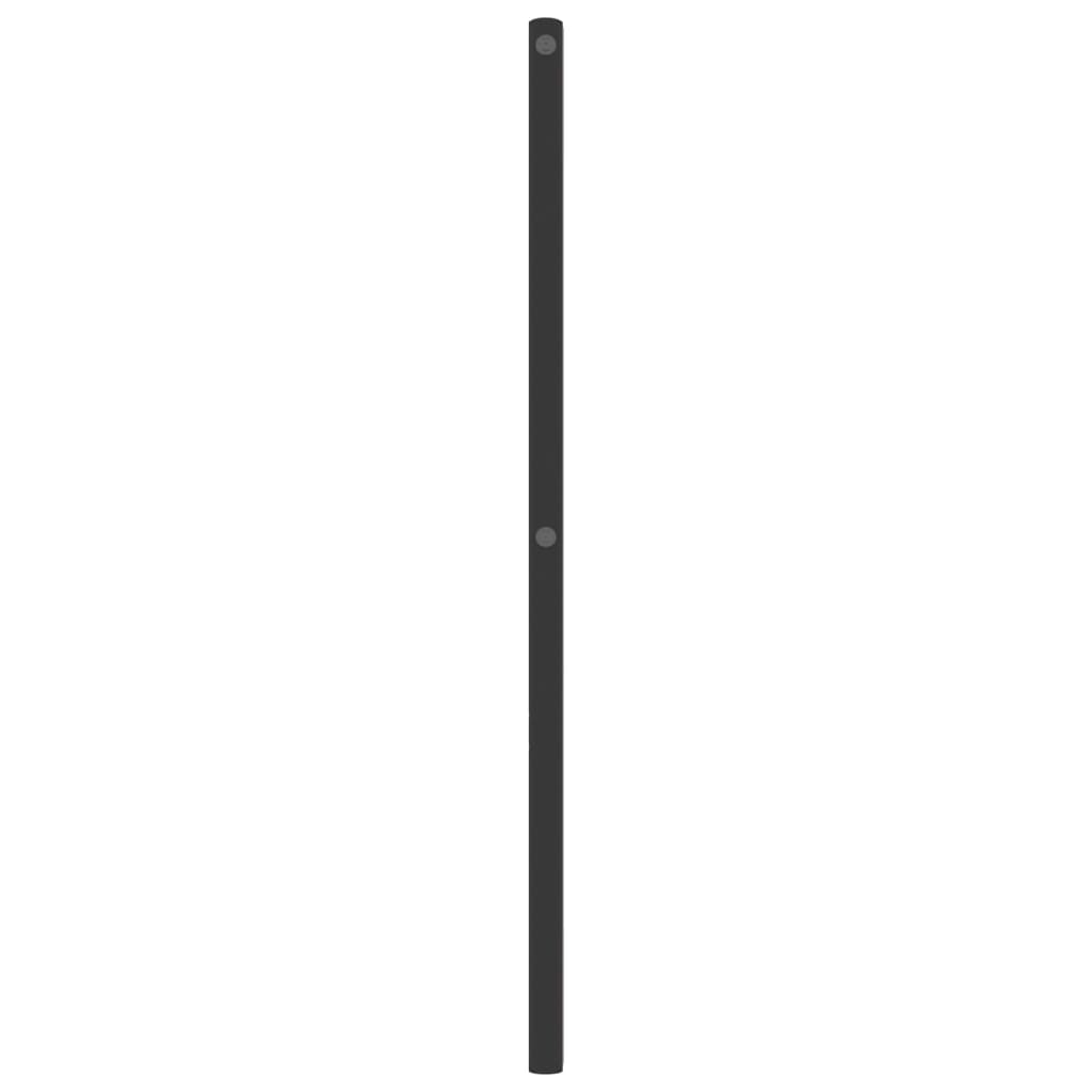 vidaXL Metalowe wymienne wezgłowie, czarne, 75 cm