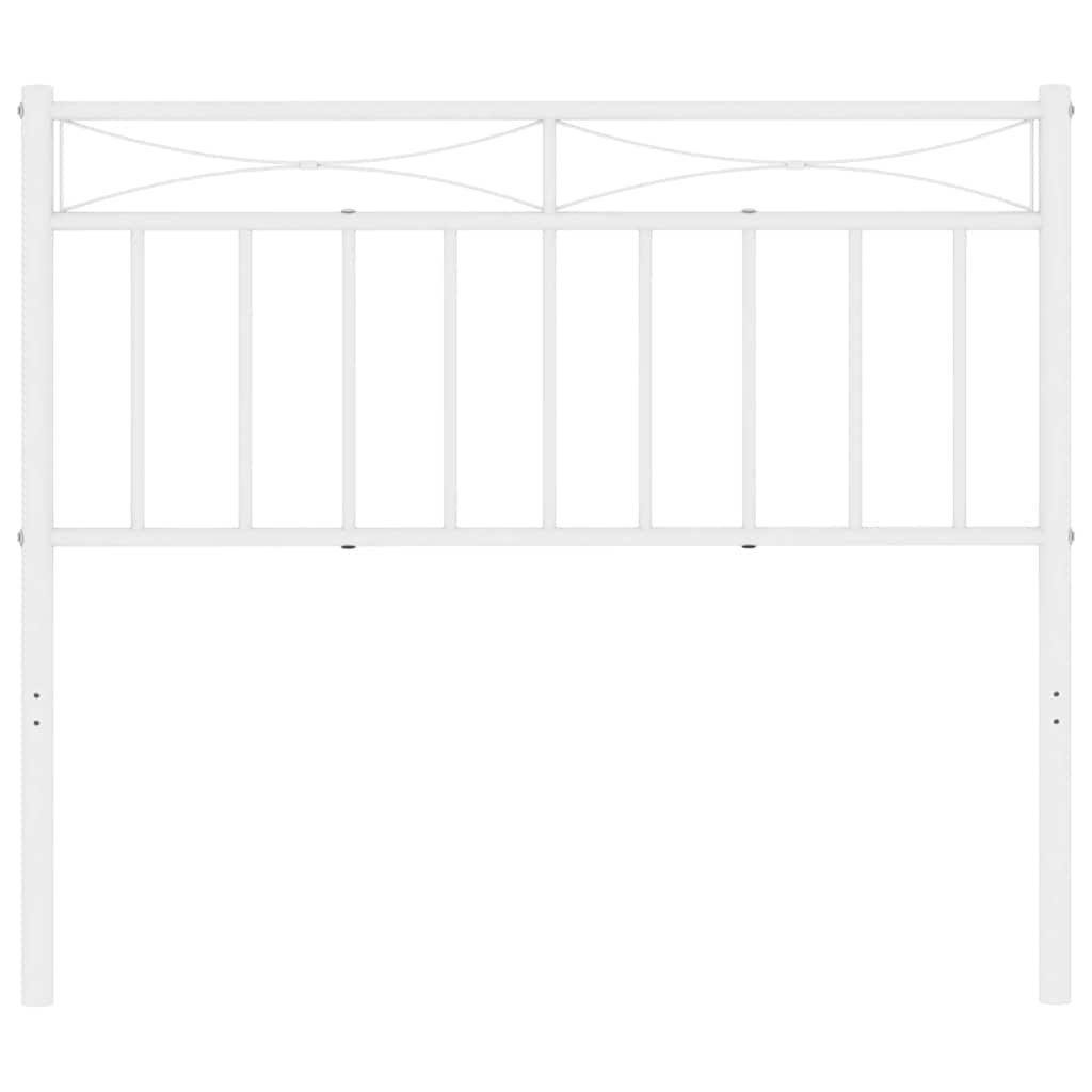 vidaXL Metalowe wymienne wezgłowie, białe, 100 cm