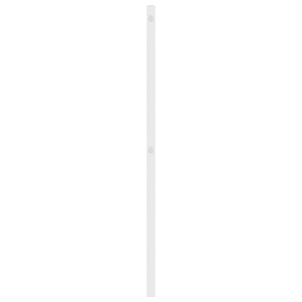 vidaXL Metalowe wymienne wezgłowie, białe, 200 cm