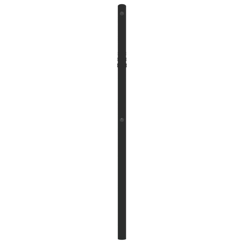vidaXL Metalowe wymienne wezgłowie, czarne, 107 cm