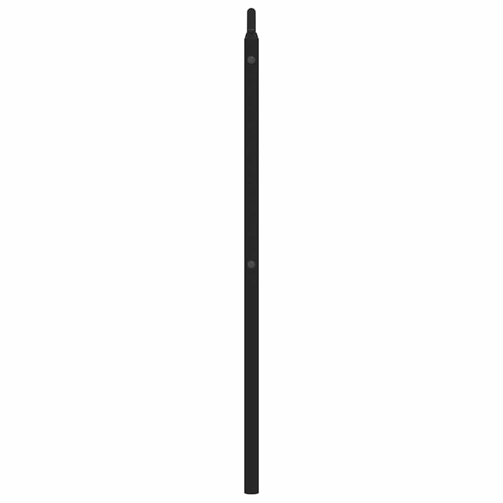 vidaXL Metalowe wymienne wezgłowie, czarne, 135 cm