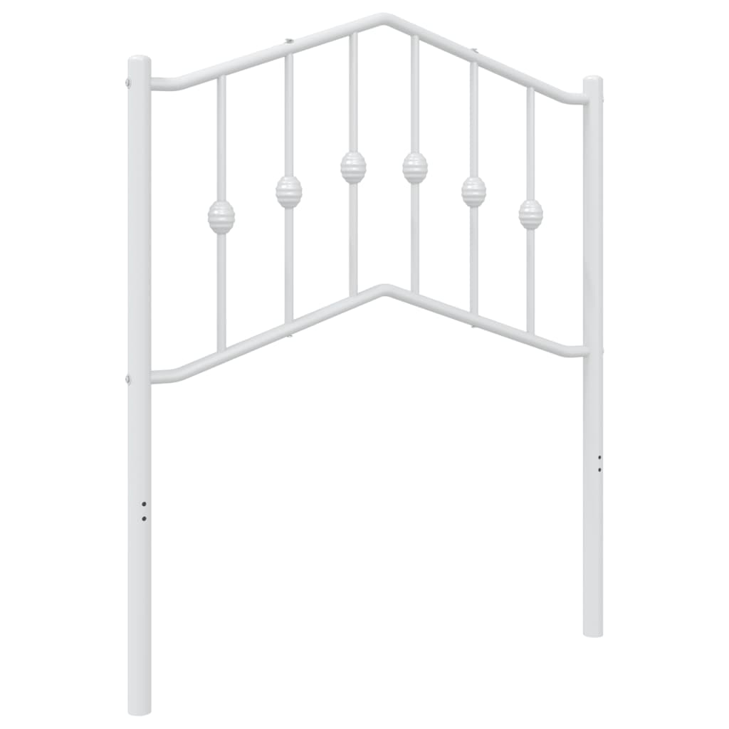 vidaXL Metalowe wymienne wezgłowie, białe, 75 cm