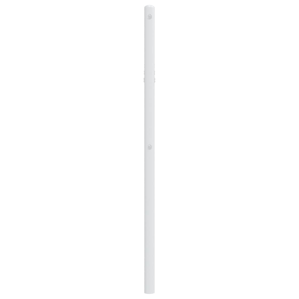 vidaXL Metalowe wymienne wezgłowie, białe, 75 cm