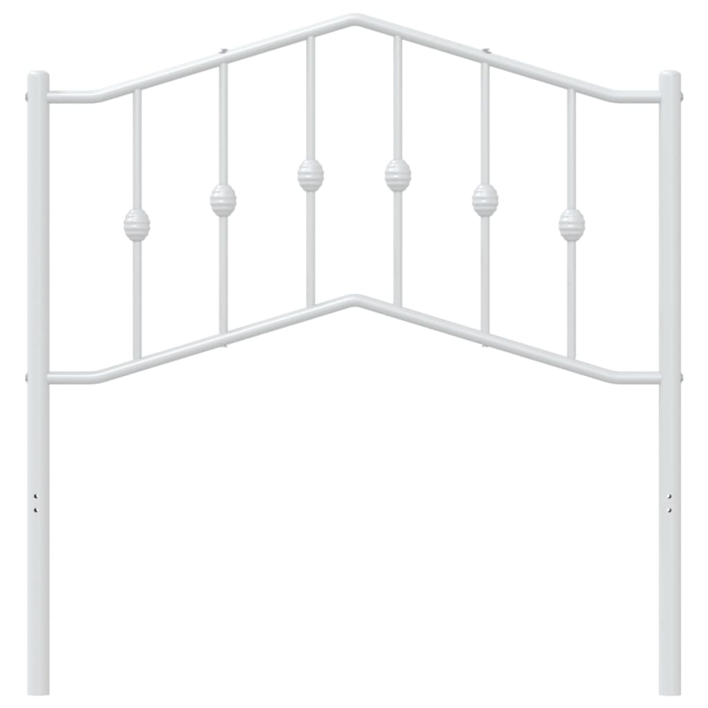 vidaXL Metalowe wymienne wezgłowie, białe, 90 cm