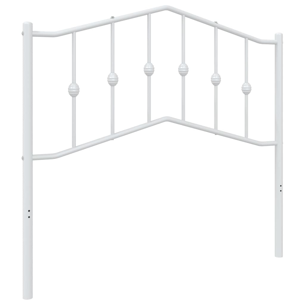 vidaXL Metalowe wymienne wezgłowie, białe, 100 cm