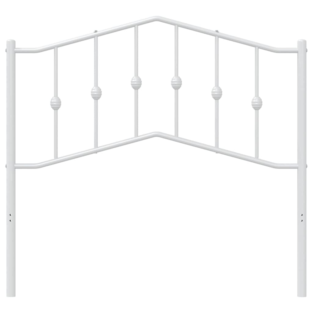 vidaXL Metalowe wymienne wezgłowie, białe, 100 cm