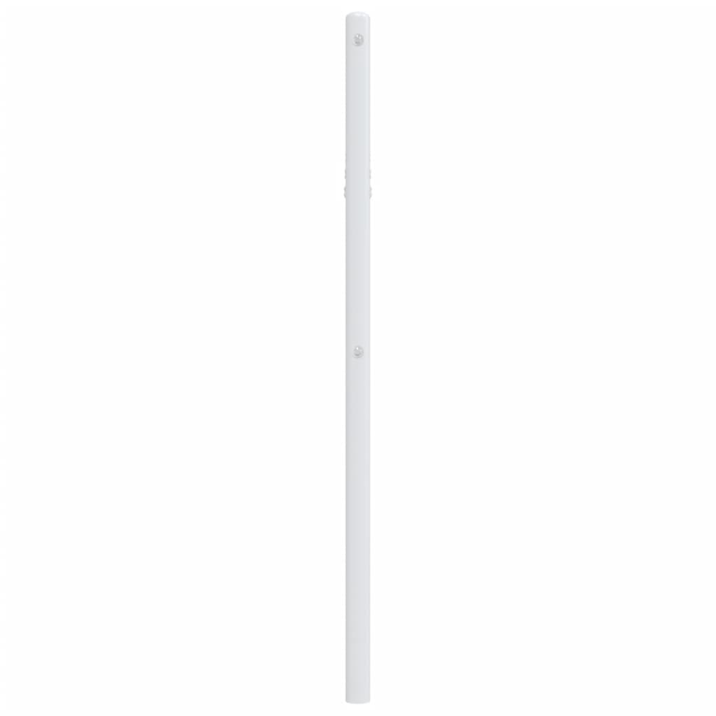 vidaXL Metalowe wymienne wezgłowie, białe, 107 cm