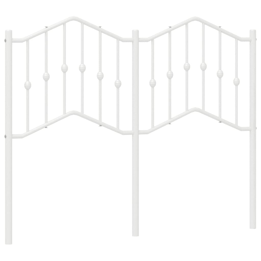 vidaXL Metalowe wymienne wezgłowie, białe, 120 cm