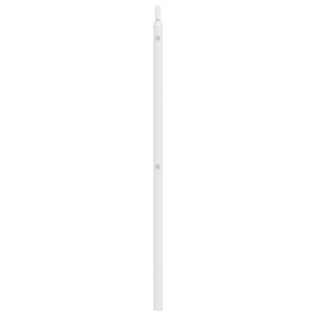 vidaXL Metalowe wymienne wezgłowie, białe, 120 cm
