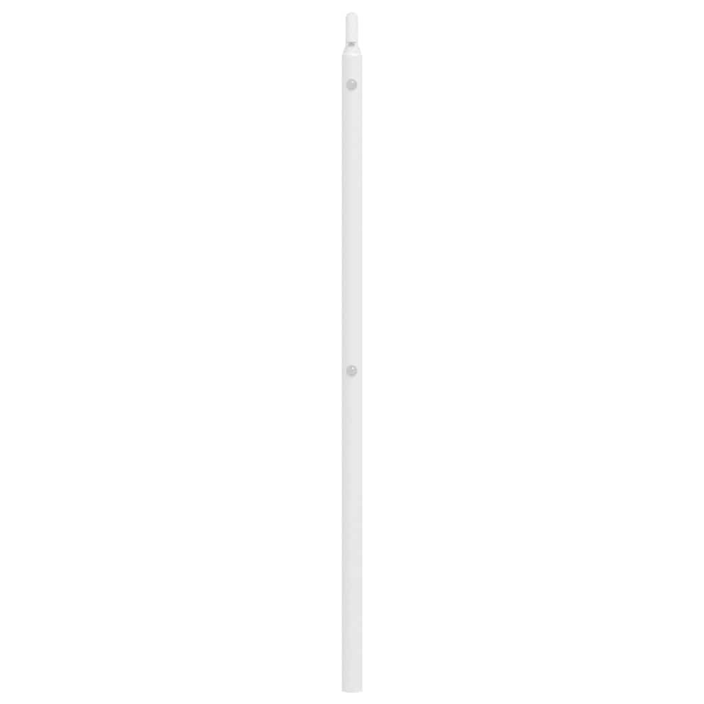 vidaXL Metalowe wymienne wezgłowie, białe, 135 cm