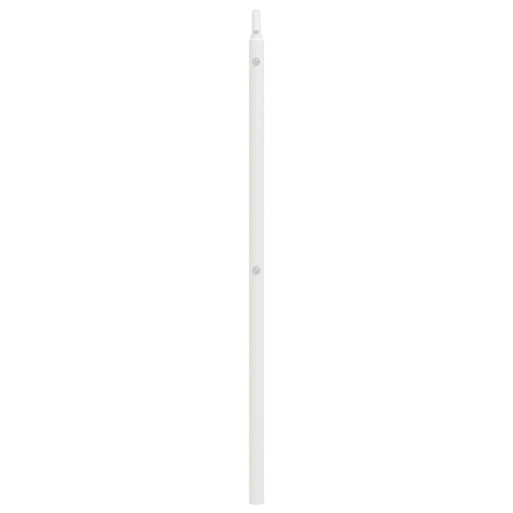vidaXL Metalowe wymienne wezgłowie, białe, 180 cm