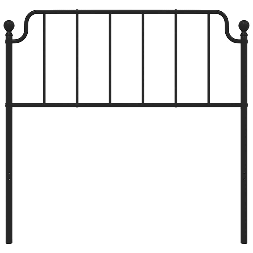 vidaXL Metalowe wymienne wezgłowie, czarne, 100 cm