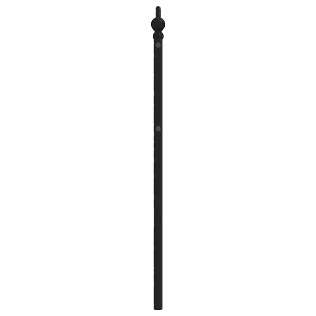 vidaXL Metalowe wymienne wezgłowie, czarne, 100 cm