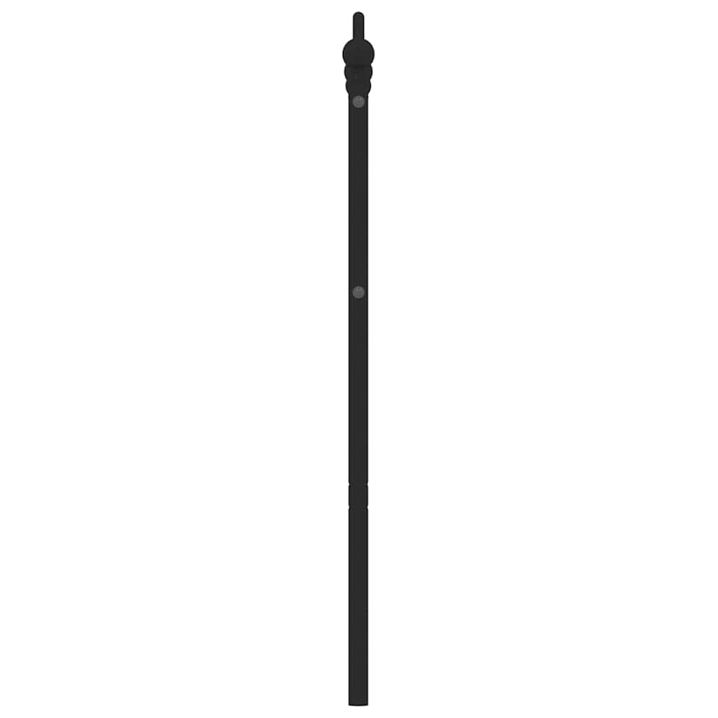 vidaXL Metalowe wymienne wezgłowie, czarne, 135 cm