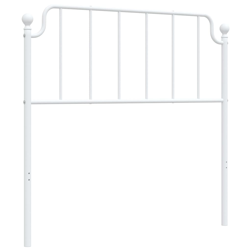 vidaXL Metalowe wymienne wezgłowie, białe, 100 cm