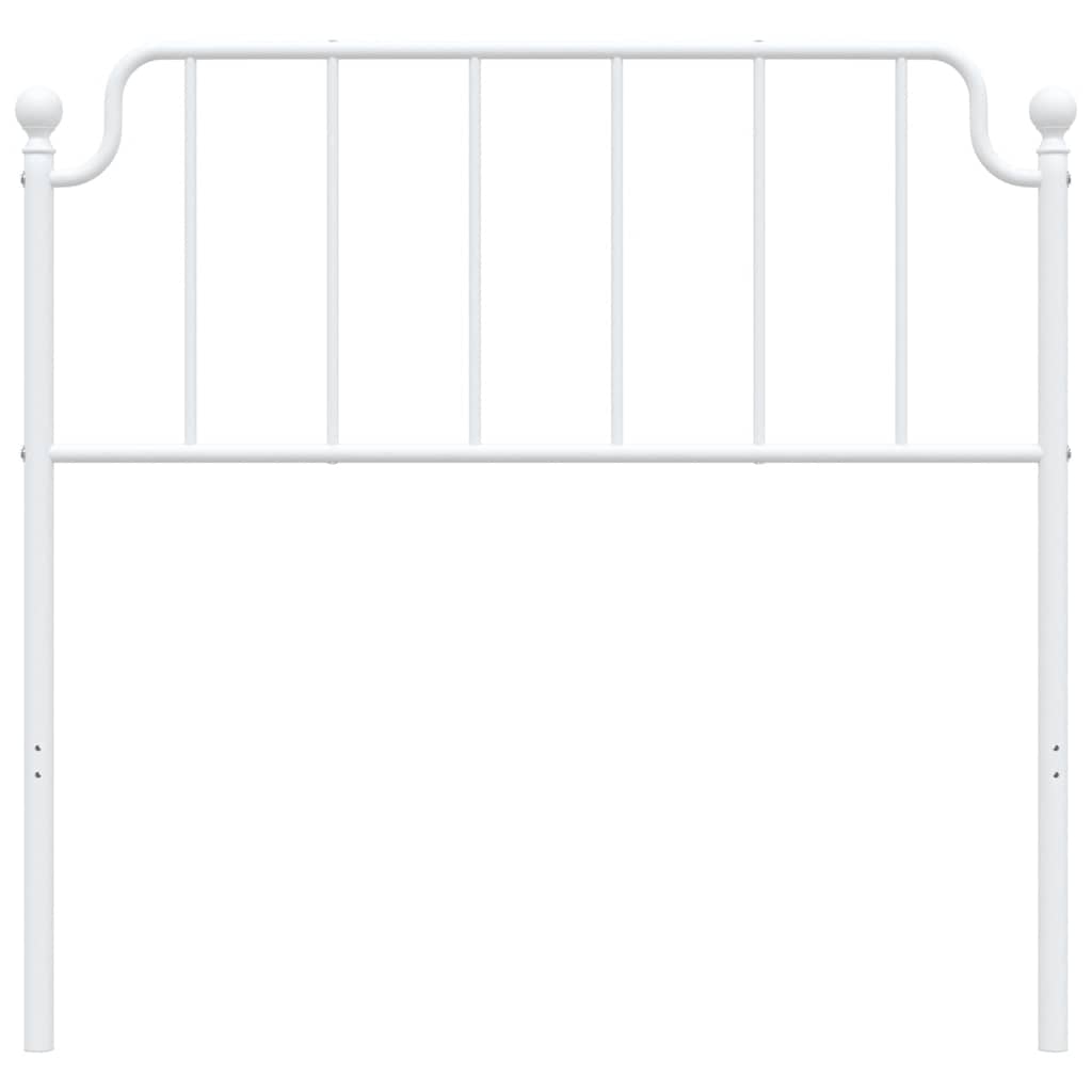 vidaXL Metalowe wymienne wezgłowie, białe, 100 cm