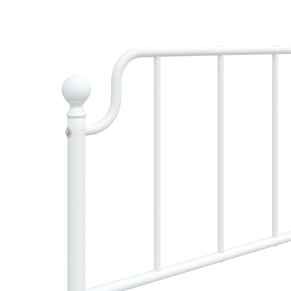 vidaXL Metalowe wymienne wezgłowie, białe, 100 cm