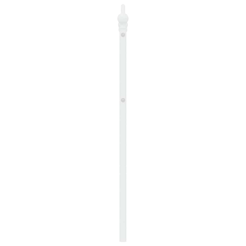 vidaXL Metalowe wymienne wezgłowie, białe, 135 cm