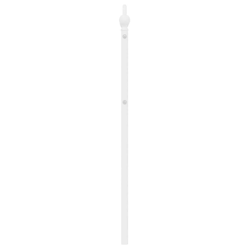 vidaXL Metalowe wymienne wezgłowie, białe, 180 cm