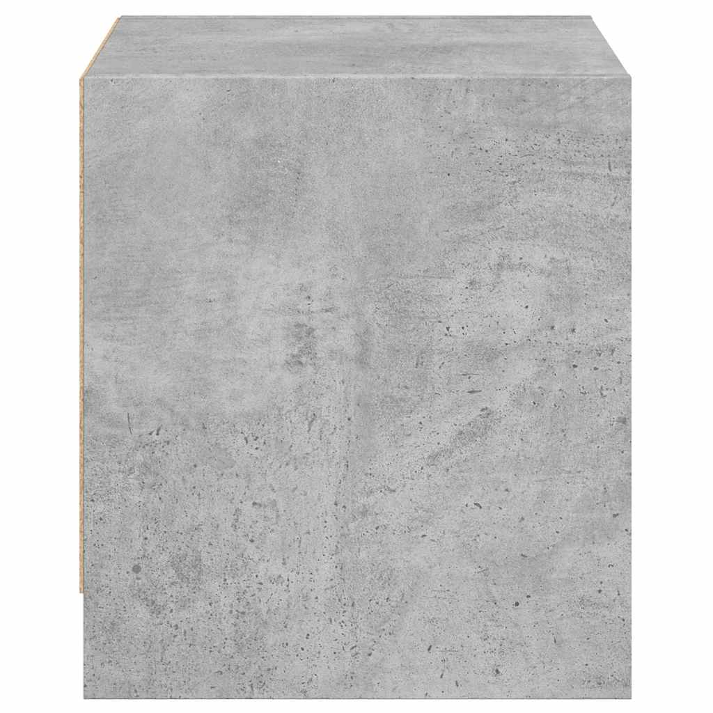 vidaXL Szafki nocne, 2 szt., szklane drzwi, szary beton, 35x37x42 cm