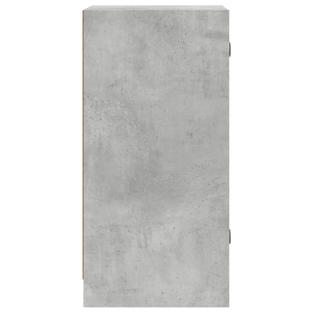 vidaXL Szafka ze szklanymi drzwiami, szarość betonu, 35x37x75,5 cm