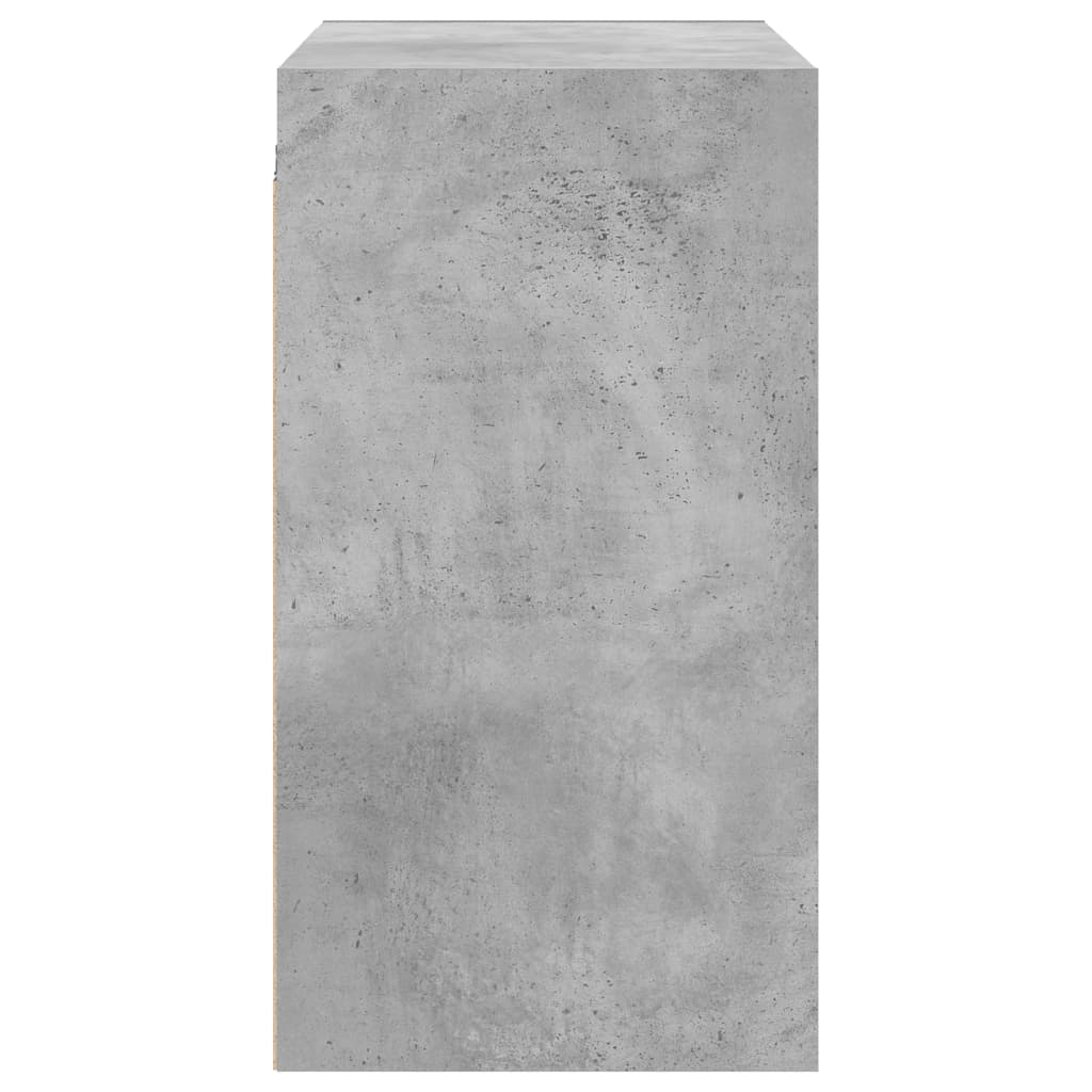 vidaXL Szafka wisząca, szklane drzwi, szarość betonu, 68x37x68,5 cm