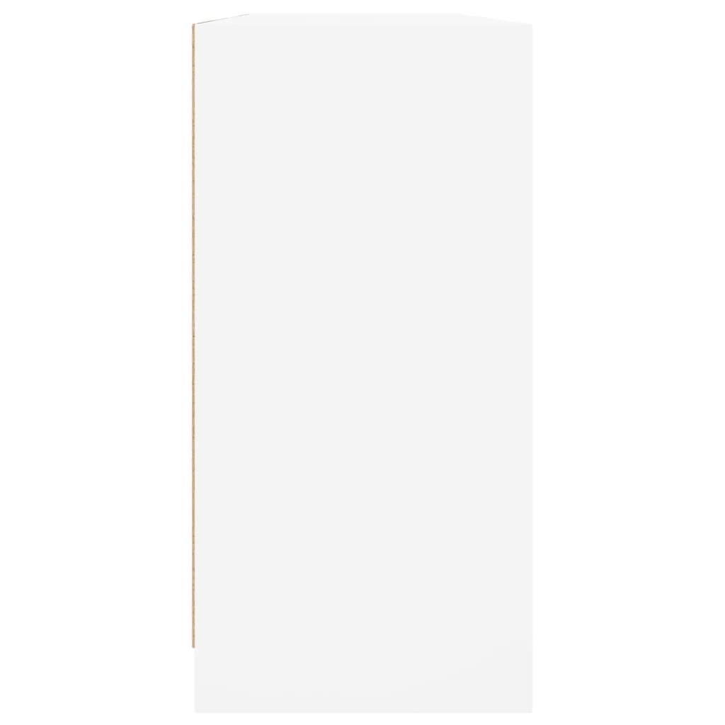 vidaXL Biblioteczka z drzwiczkami, biała, 204x37x75 cm