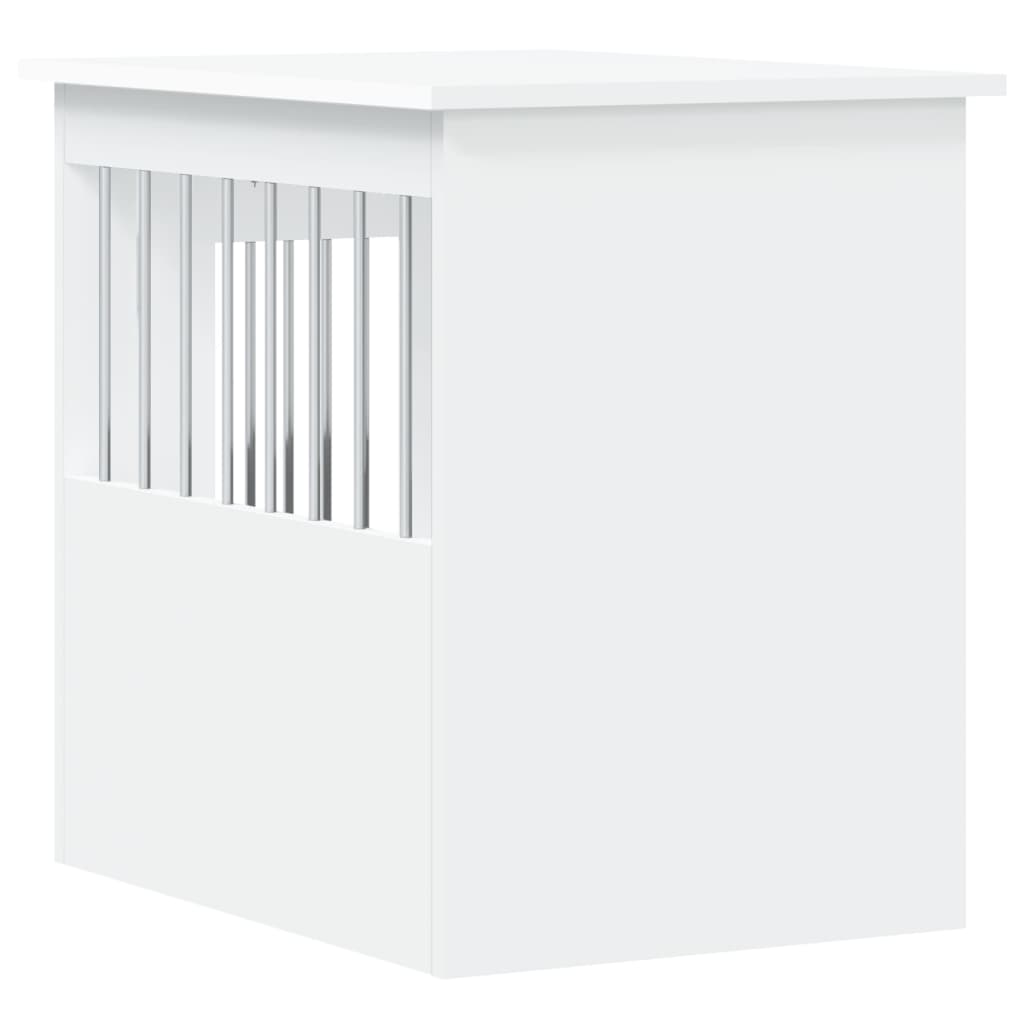 vidaXL Kojec dla psa, biały, 45x62x59 cm, materiał drewnopochodny