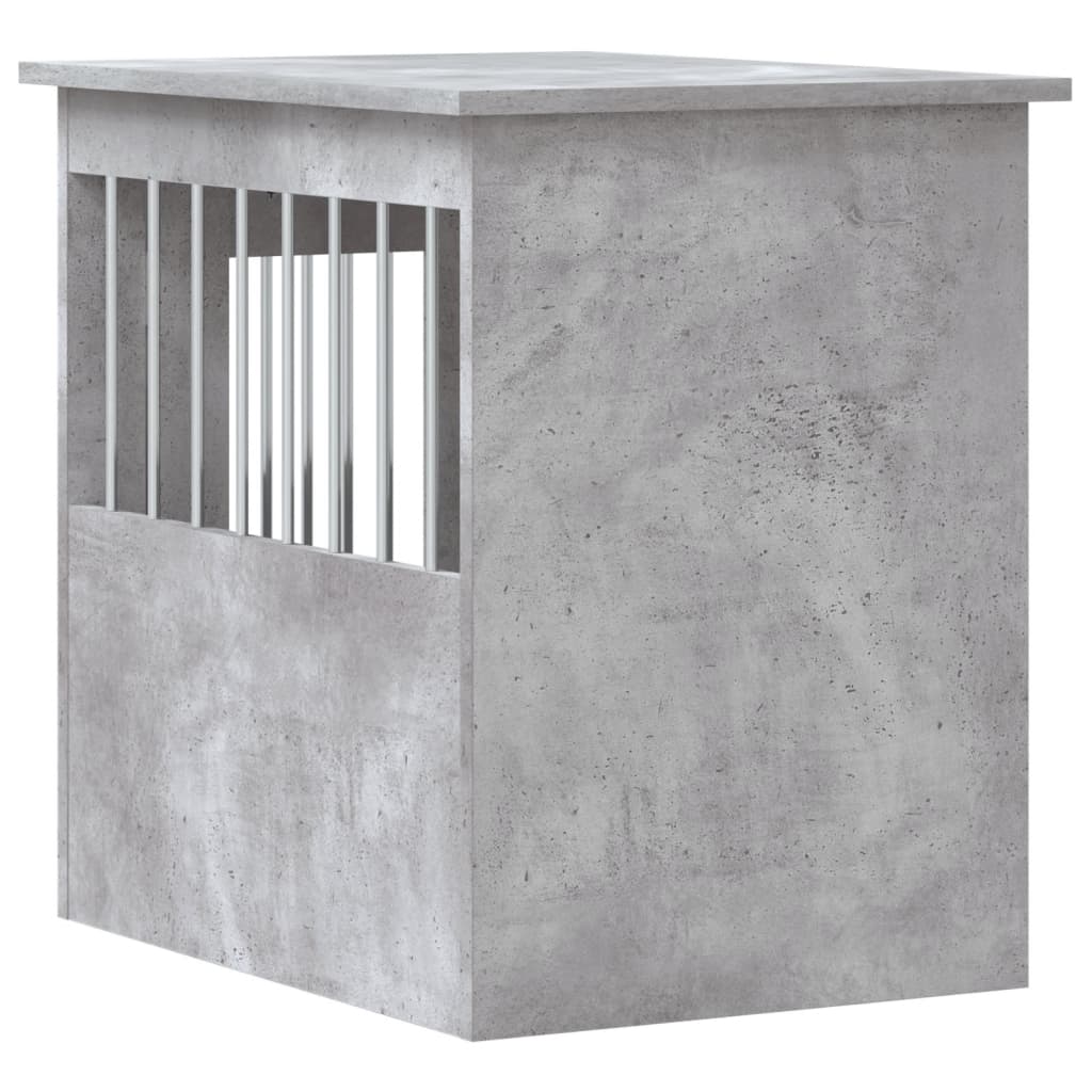 vidaXL Kojec dla psa, szary beton 45x62x59 cm, materiał drewnopochodny