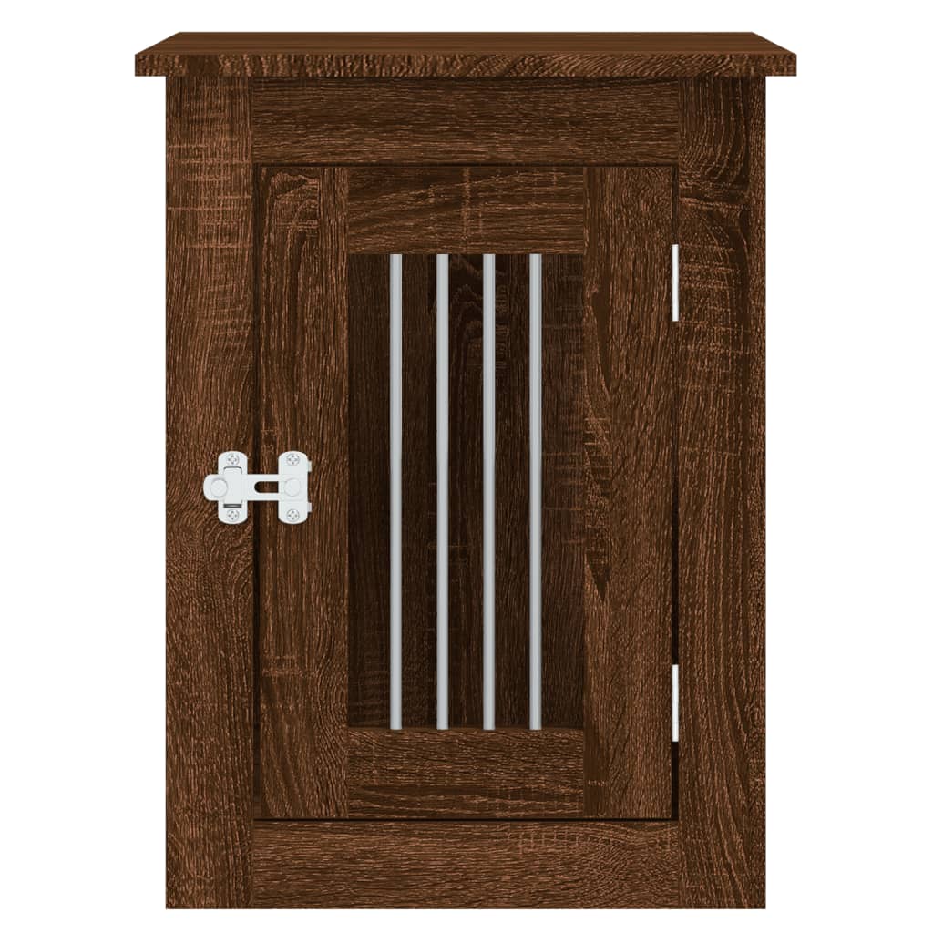 vidaXL Kojec dla psa, brązowy dąb 45x62x59 cm, materiał drewnopochodny
