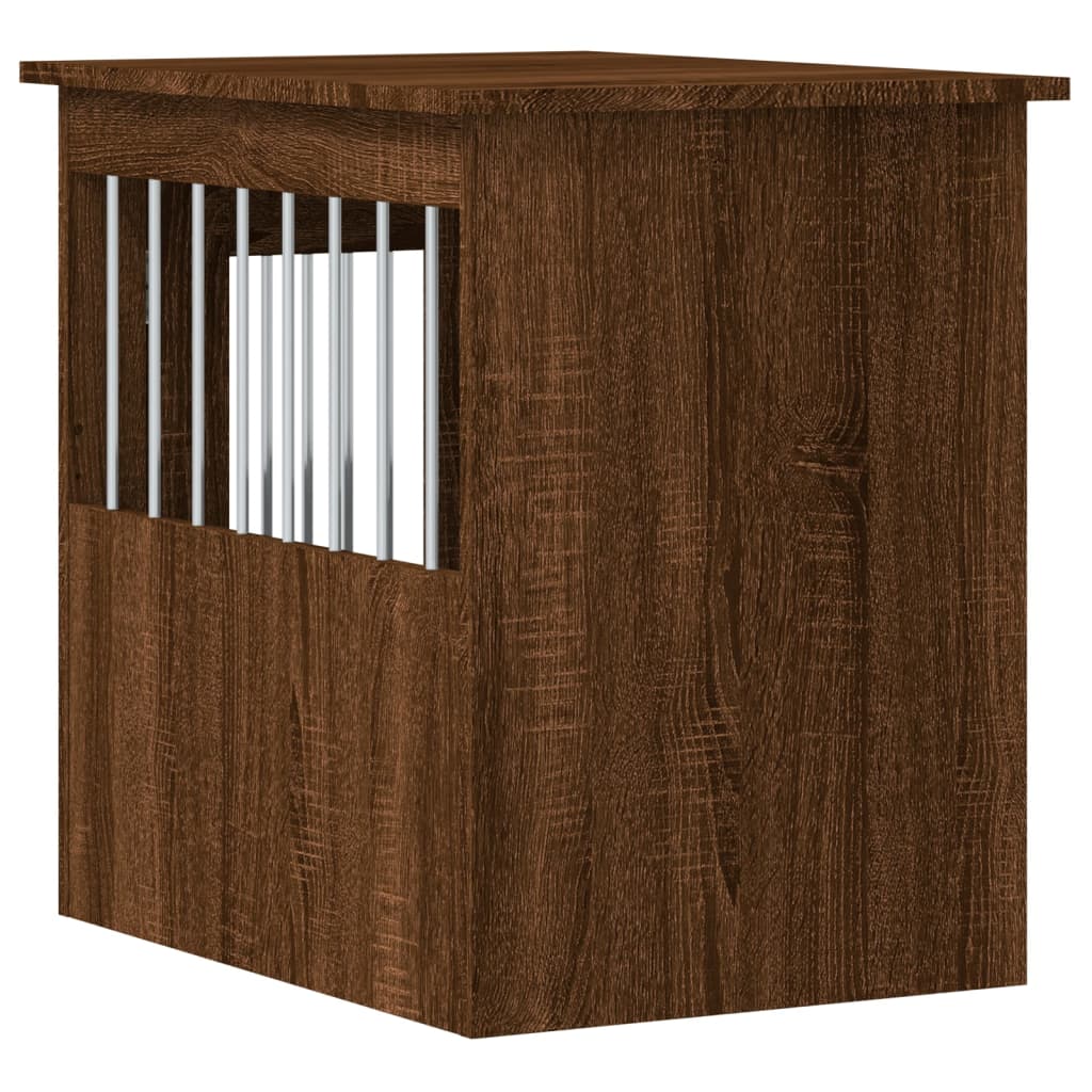 vidaXL Kojec dla psa, brązowy dąb 45x62x59 cm, materiał drewnopochodny