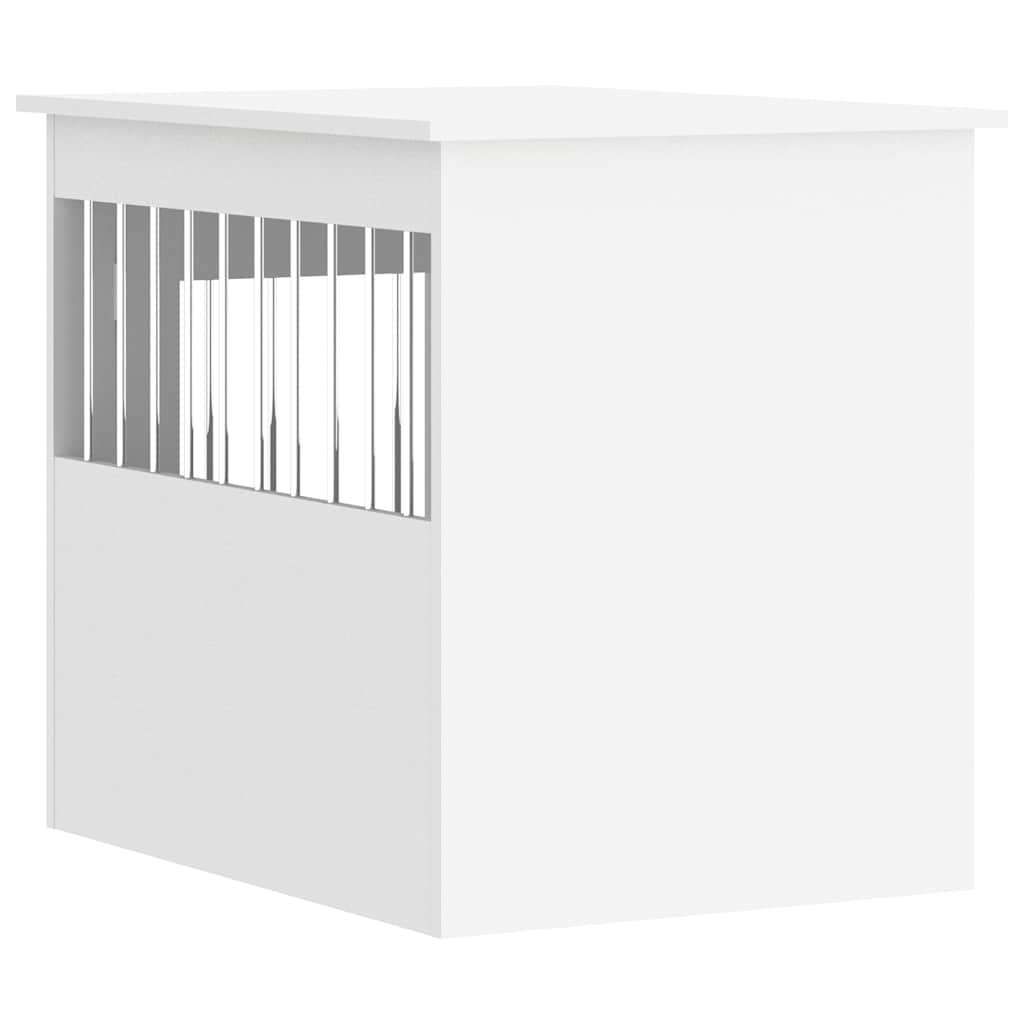 vidaXL Kojec dla psa, biały, 55x75x65 cm, materiał drewnopochodny