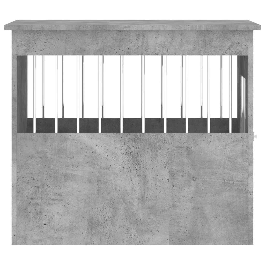 vidaXL Kojec dla psa, szary beton 55x75x65 cm, materiał drewnopochodny