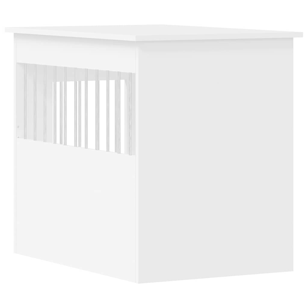 vidaXL Kojec dla psa, biały, 55x80x68 cm, materiał drewnopochodny